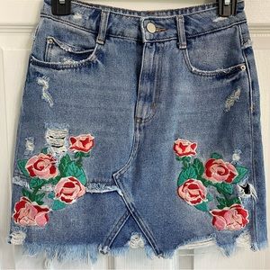Zara Trafaluc Denimwear mini skirt